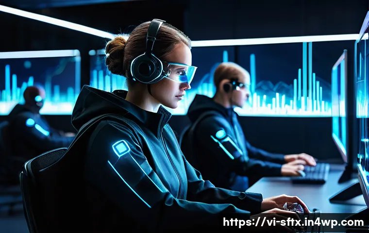 보안 오케스트레이션 자동화와 위협 인텔리전스 - **AI-Powered Cyber Siege and Vigilant Defenders:**
A dynamic, wide-angle shot of a futuristic ci...