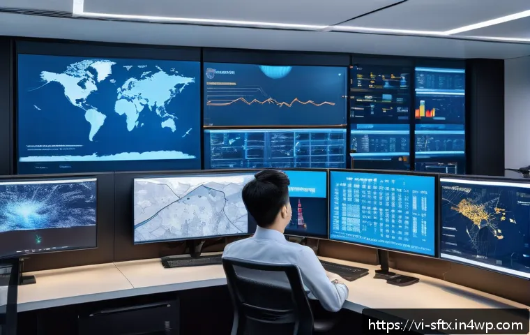 보안 오케스트레이션 자동화의 성과 개선 사례 - A modern Vietnamese cybersecurity operations center with diverse professionals monitoring multiple l...