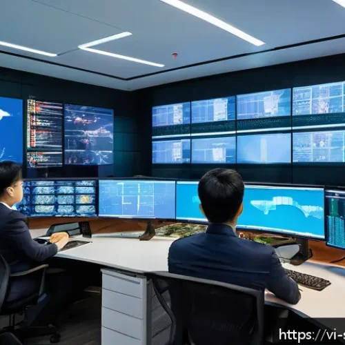 Home 31 보안 오케스트레이션 자동화의 지속 가능한 발전 - A modern Vietnamese enterprise cybersecurity operations center, featuring a diverse team of professi...